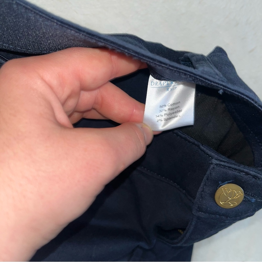 Draper James Women's Navy Jeans - Picture 5 of 6